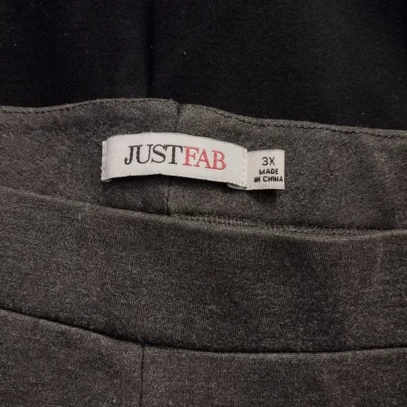 6 PAIRS - JustFab Pants Knit Stretch Skinny Pull-on Dressy Size 3X